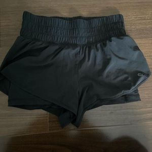 Gilly hicks workout shorts w biker shorts under